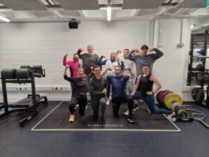 A graduating class of personal trainers